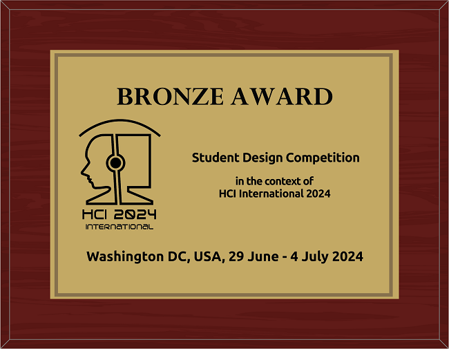 Student Design Competition BRONZE Award. Details in text following the image.